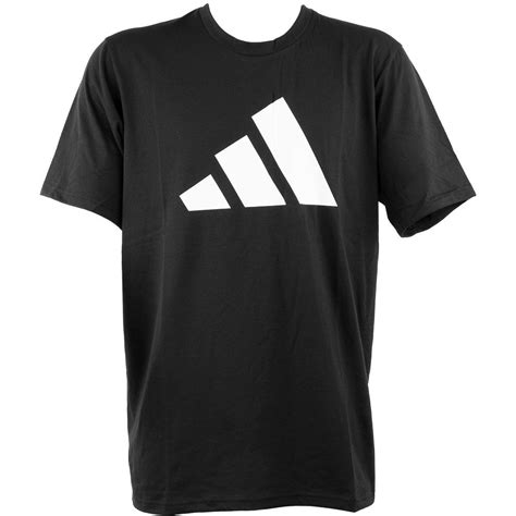 adidas Men's Essentials Big Logo Tee, Black